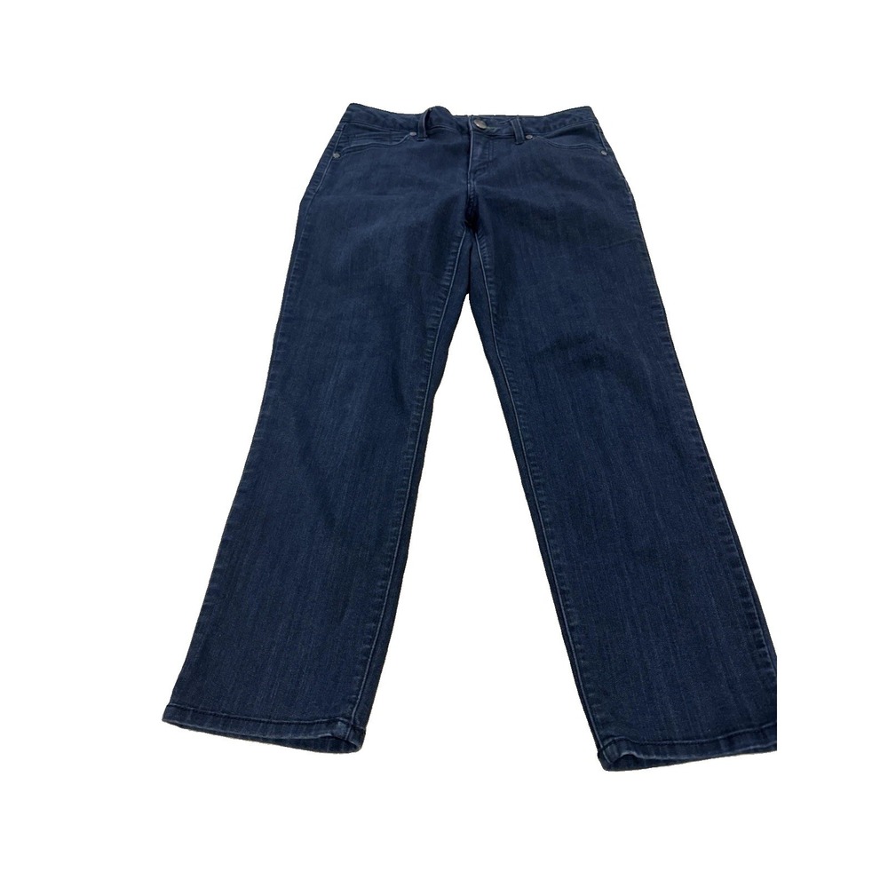 1822 Denim Dark Wash Jeans Size 10 Straight Stretch Women's Denim